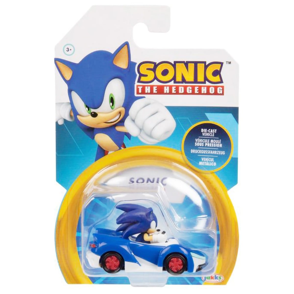 Mașinuță Metal Sonic 1:64 cu Figurină