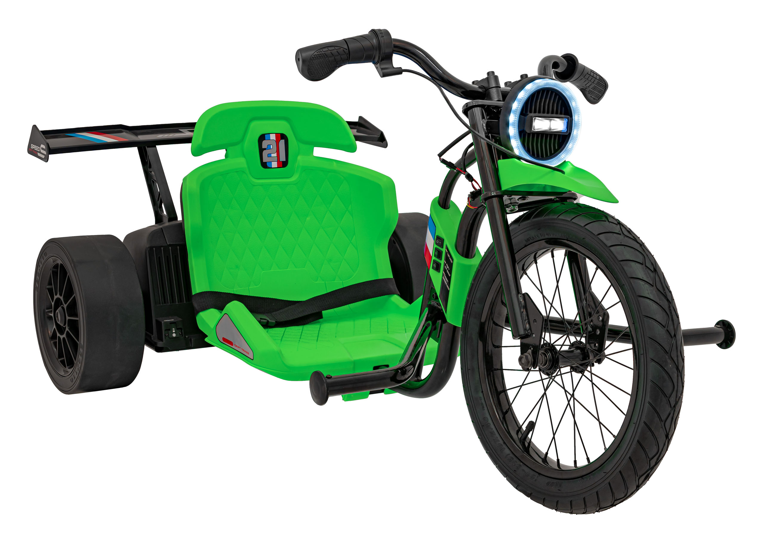 Drift Bike Electric 24V 500W Verde Autokids - imagine 2