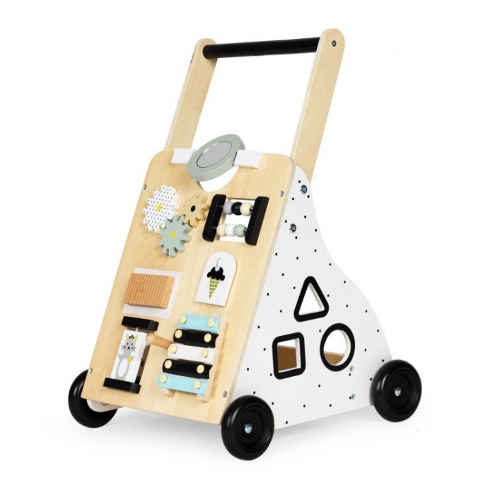 Antemergator Ecotoys Multifuncțional din Lemn - imagine 3