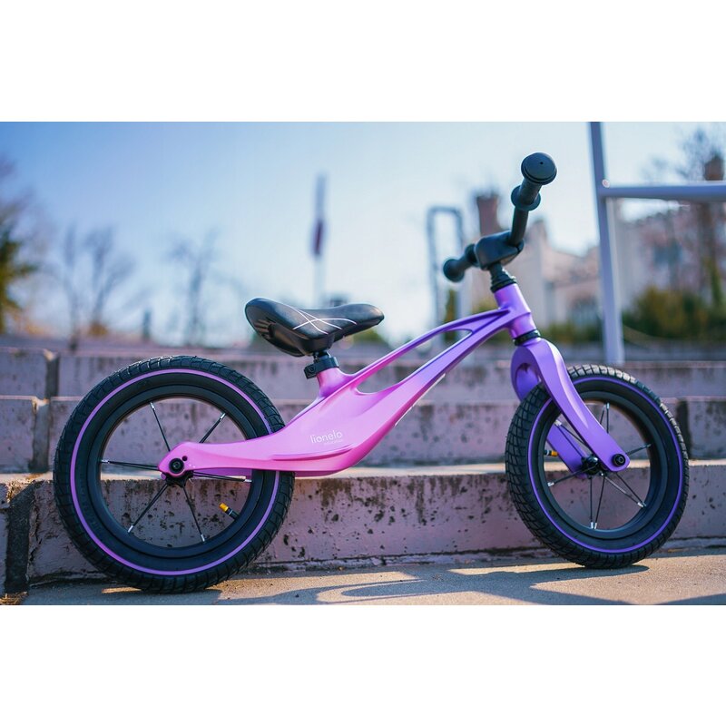 Bicicleta Lionelo Bart Air 12", Magneziu, Roz Violet - imagine 2