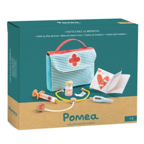 Set Doctor Pomea Djeco - Jucărie Medicală Portabilă