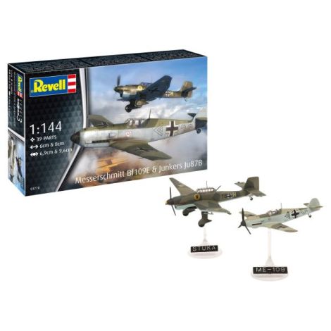 Set 2 Avioane Revell Messerschmitt Bf109E & Stuka Ju87B