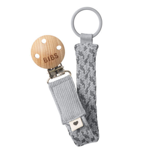 Lănțișor Clip Suzetă Bibs Cloud-Iron, 100% Bumbac Organic - imagine 4
