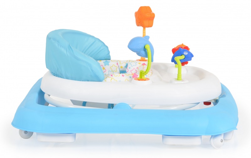 Premergator Moni Eko Blue Pliabil cu Jucarii - imagine 3