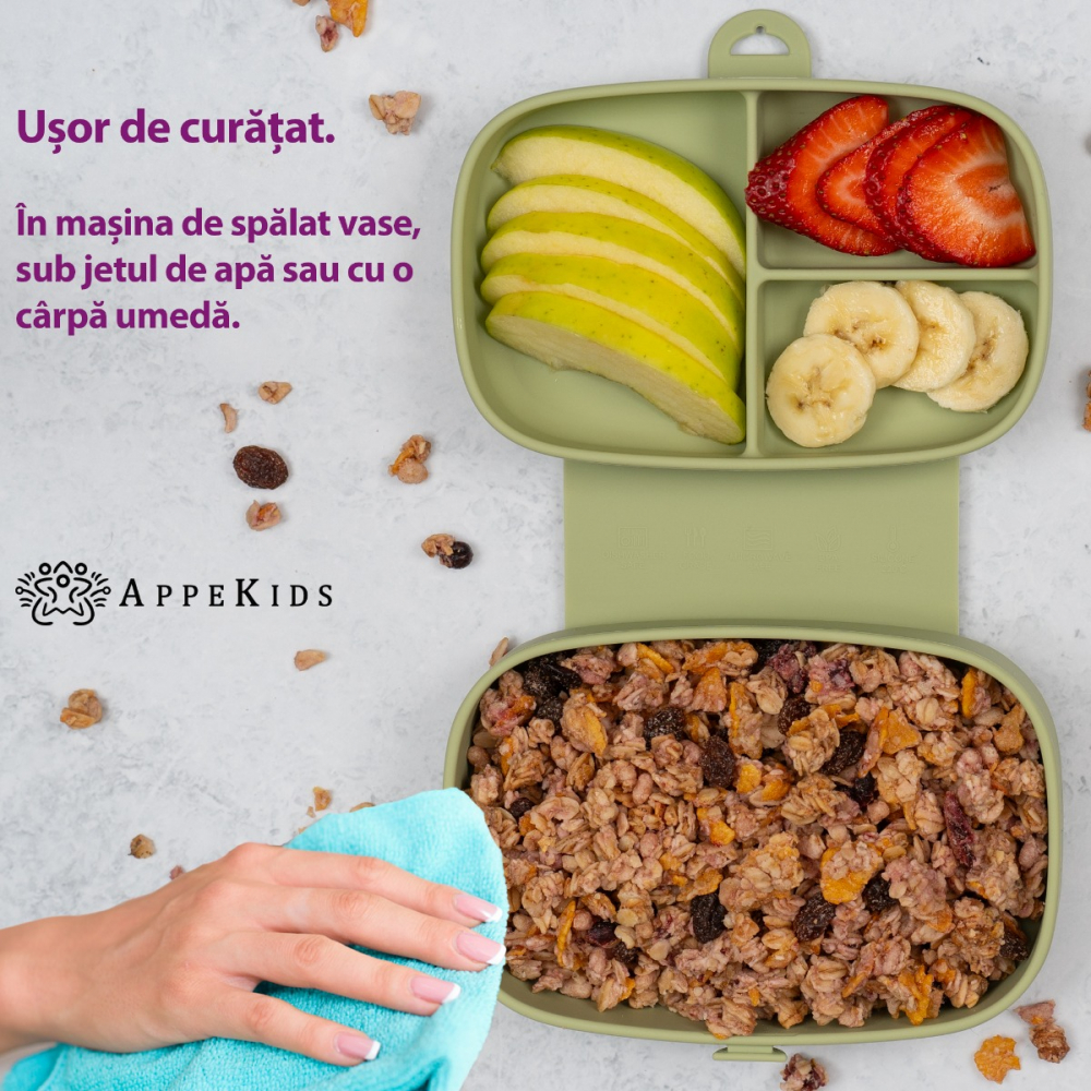 Caserola cu Ventuza AppeKids Antimurdarie - imagine 4