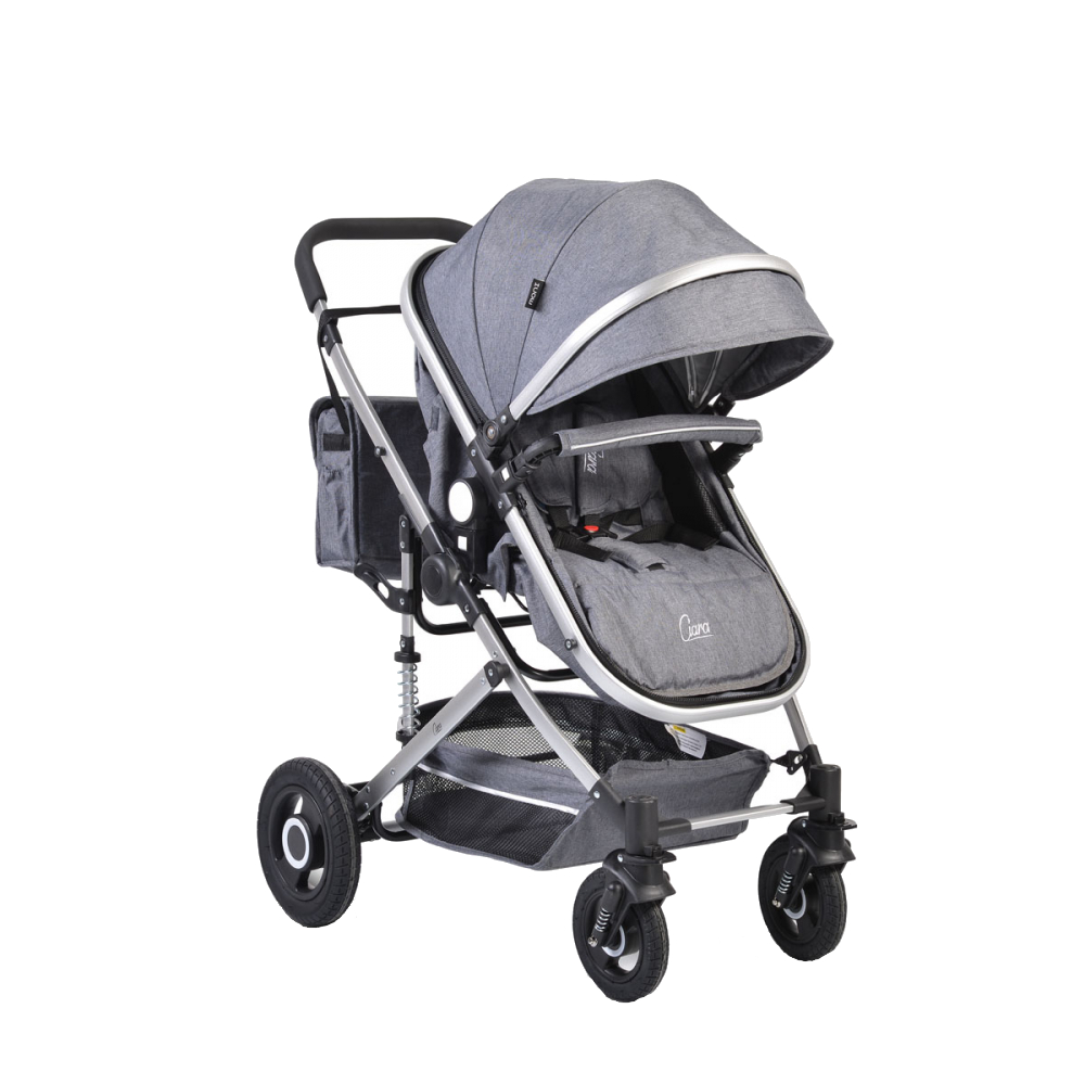 Carucior 2 in 1 Moni Ciara Grey, Transformabil 0-15kg - imagine 5