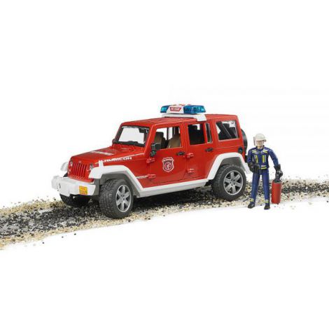Jeep Wrangler Pompieri Bruder cu Lumini și Sunete