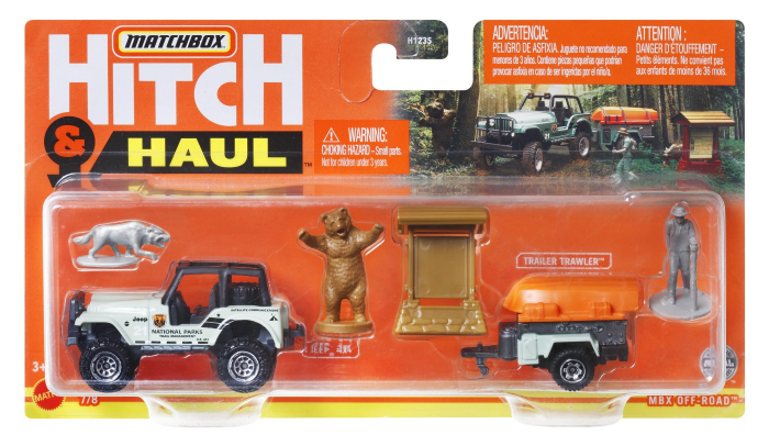 Matchbox Hitchhaul Set 2 Vehicule Off Road Jeep