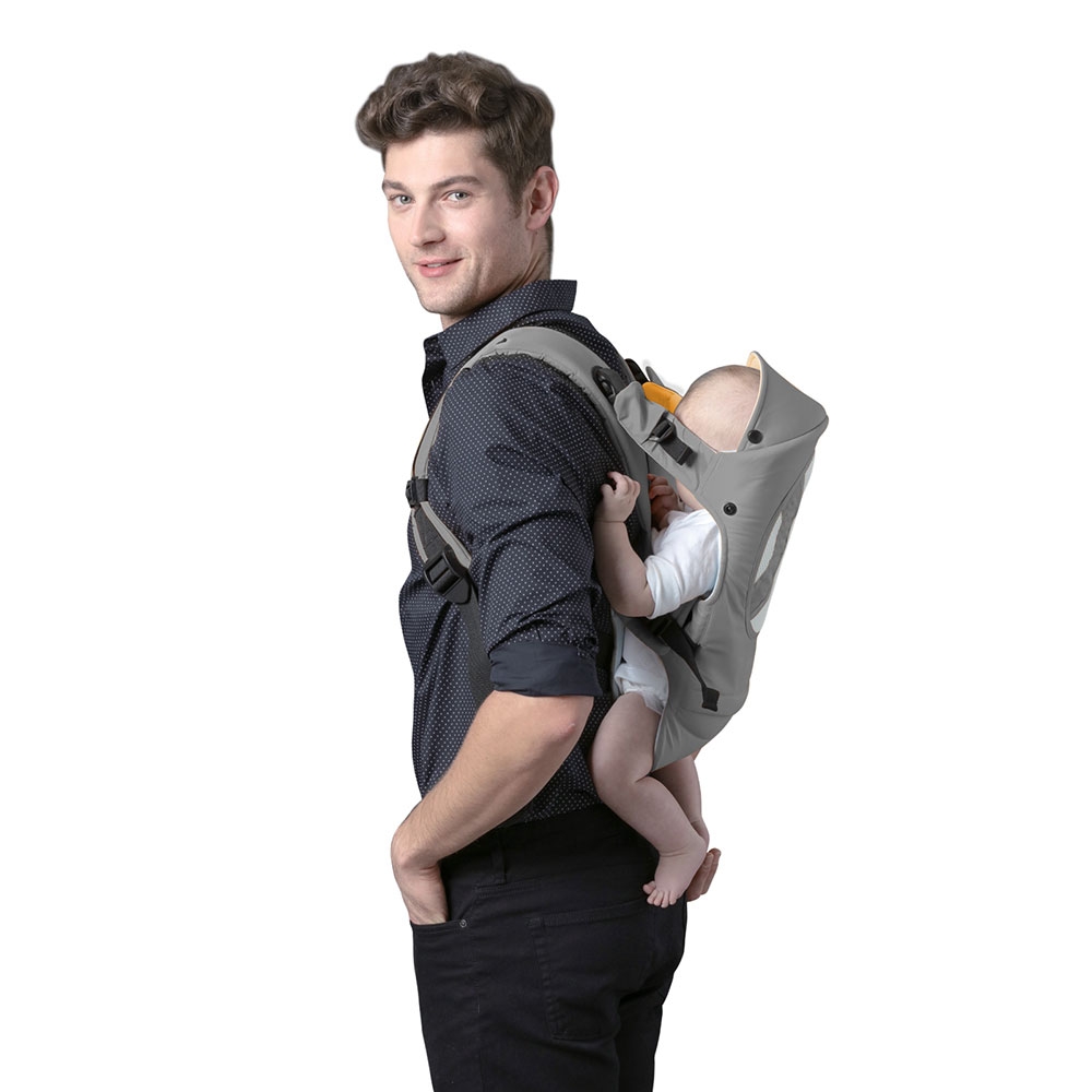 Marsupiu Chipolino Comfy Grey, 4 Pozitii - imagine 4