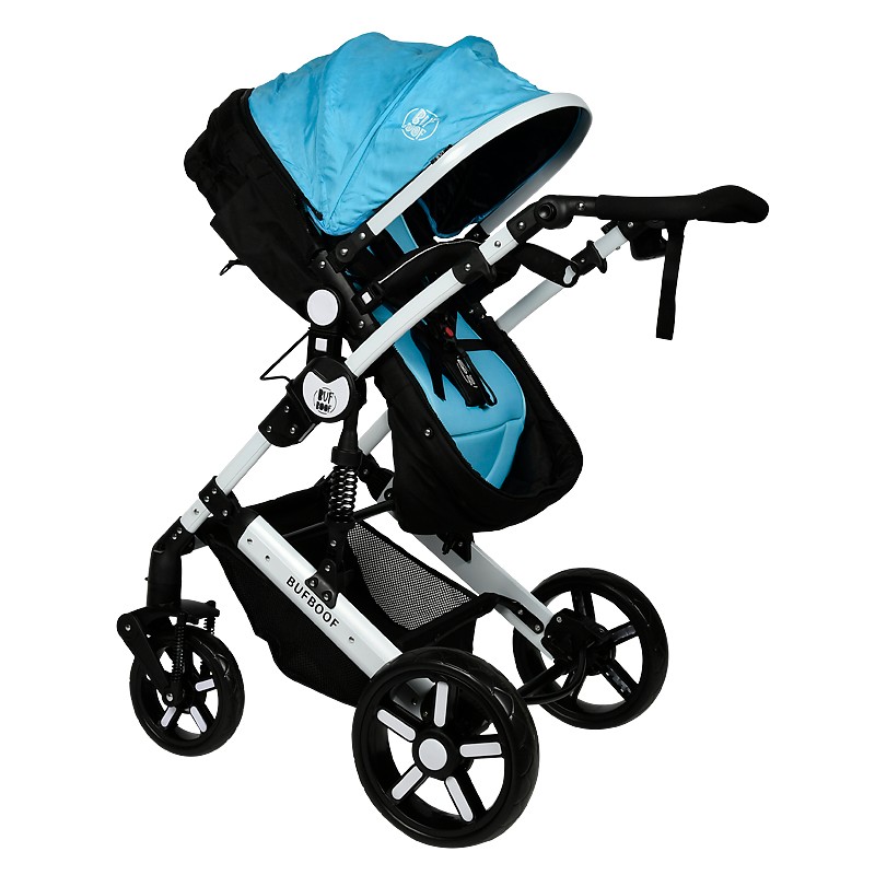 Carucior 2in1 Reversibil Buf Boof X2 Blue, Aluminiu - imagine 2