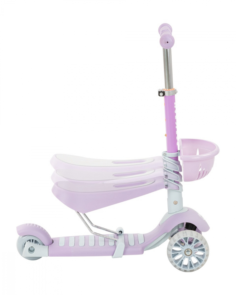 Trotineta 3in1 Makani BonBon Candy Lilac cu LED - imagine 6