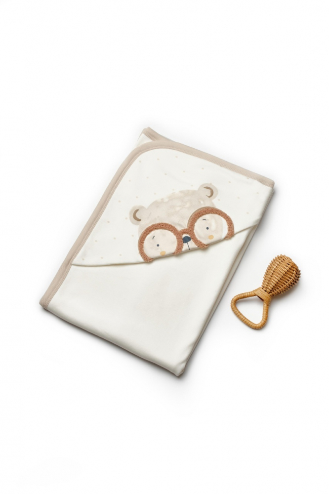 Paturica Gluga Bumbac Organic Bebe | BabyCosy - imagine 6