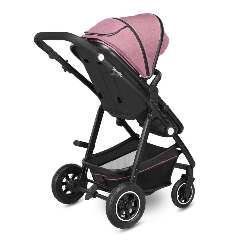 Carucior Lionelo Amber 2 in 1 Aluminiu Roz - imagine 6