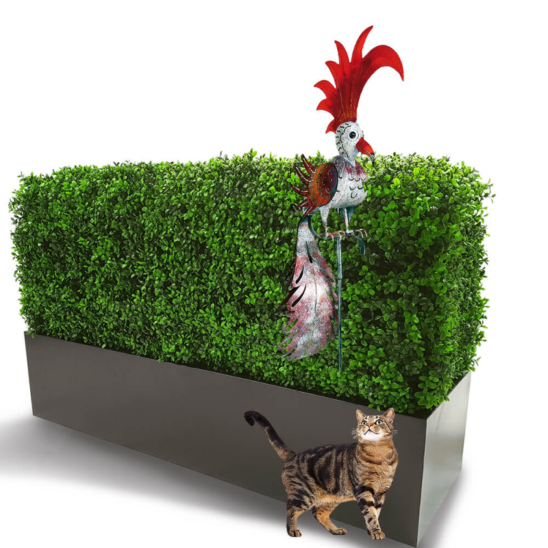 Decor Gradina Papagal Metalic | Figurina Exotica 168cm