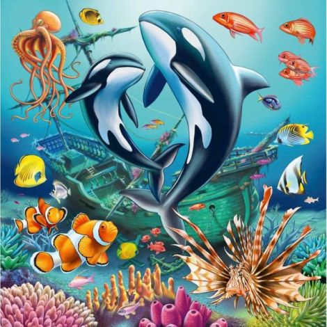 Set 3 Puzzle-uri Subacvatice Ravensburger - 49 piese - imagine 2