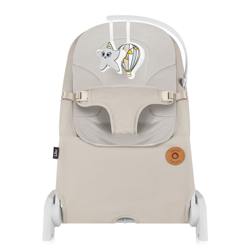 Fotoliu balansoar Lionelo Lilac ergonomic - imagine 9