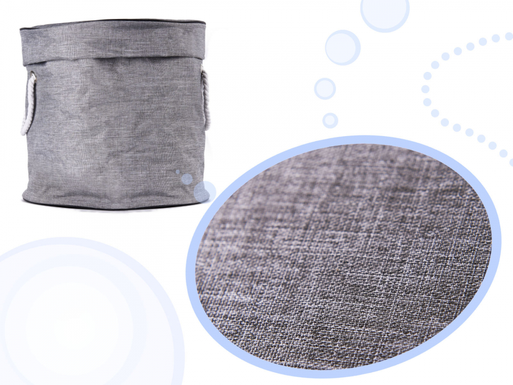 Cos Organizator Jucarii 2in1 cu Covoras Ikonka Gri - imagine 4