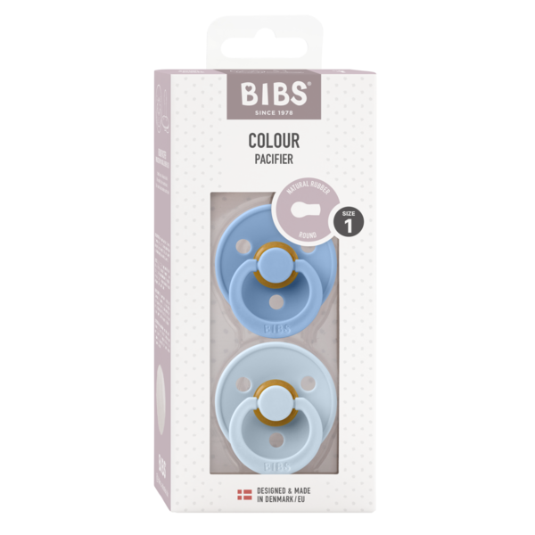 Set 2 Suzete BIBS Colour, Latex, 0+ luni