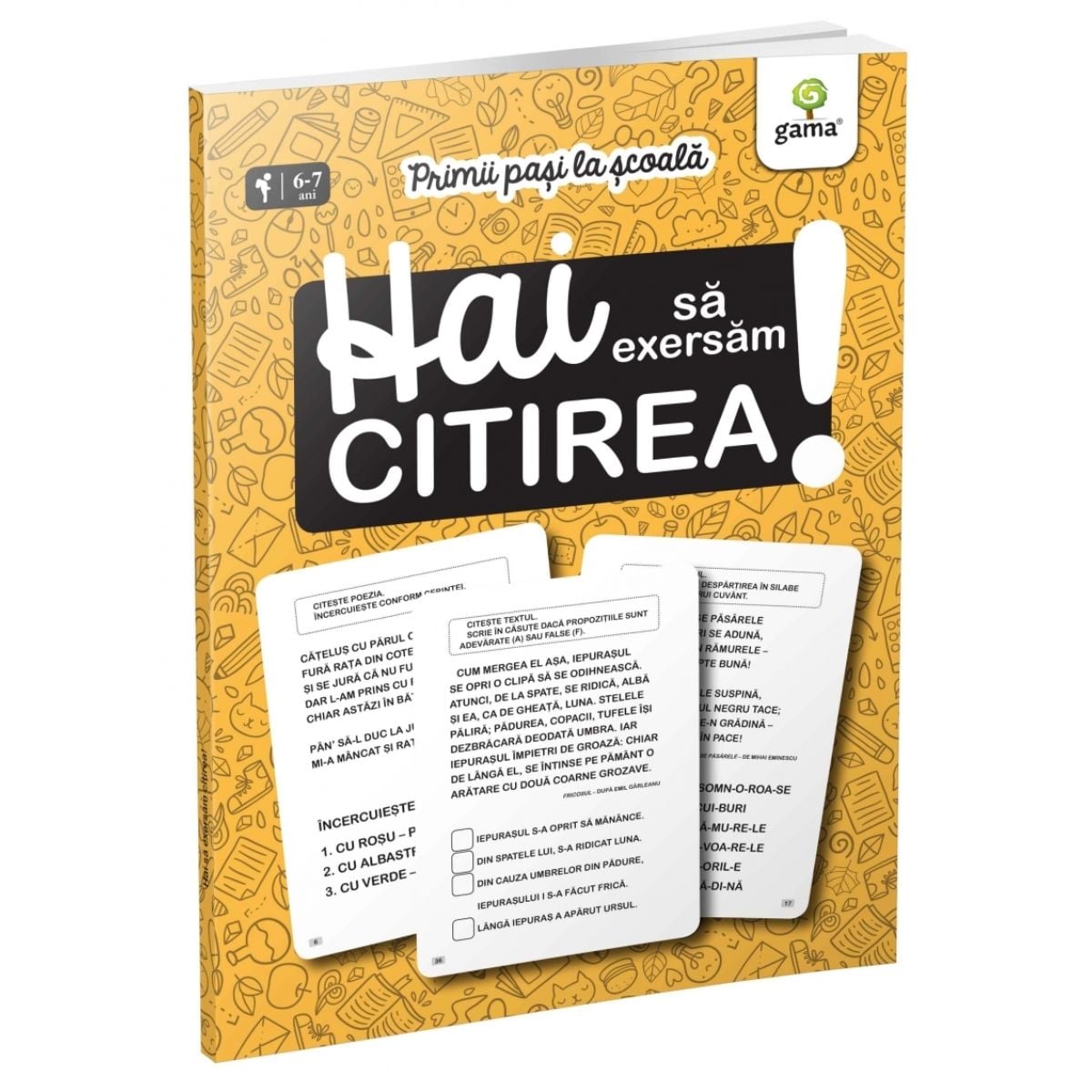 Hai să exersăm citirea! Gama | Activități clasa pregătitoare
