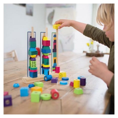 Stack Towers Bs Toys - Joc indemanare si creativitate - imagine 2