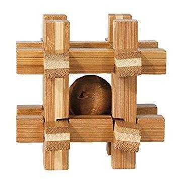 Joc Logic IQ Fridolin Bambus | Puzzle 3D Inteligență