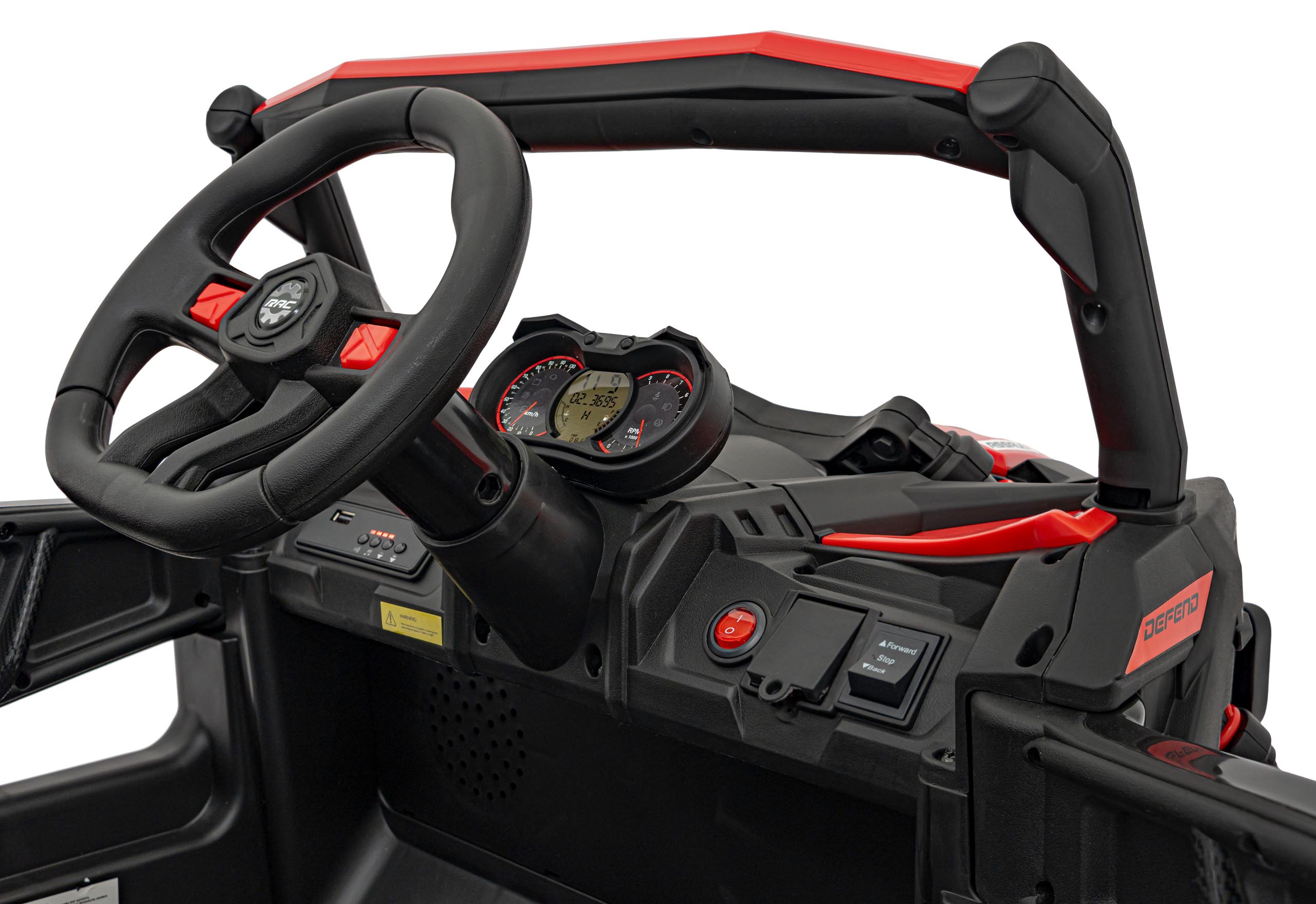 UTV Electric DEFEND 4x4 Roșu | Autokids - imagine 7