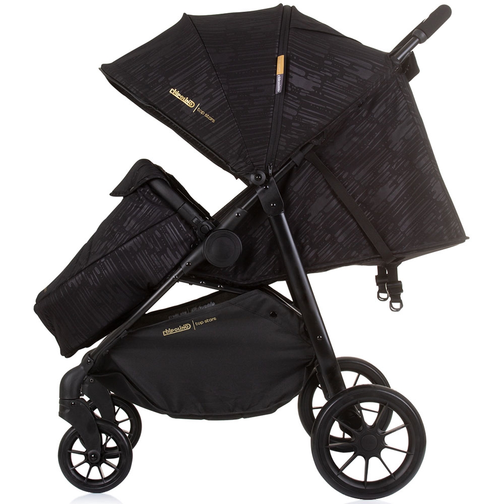 Carucior gemeni Chipolino Top Stars, Obsidian, 0-15kg - imagine 5