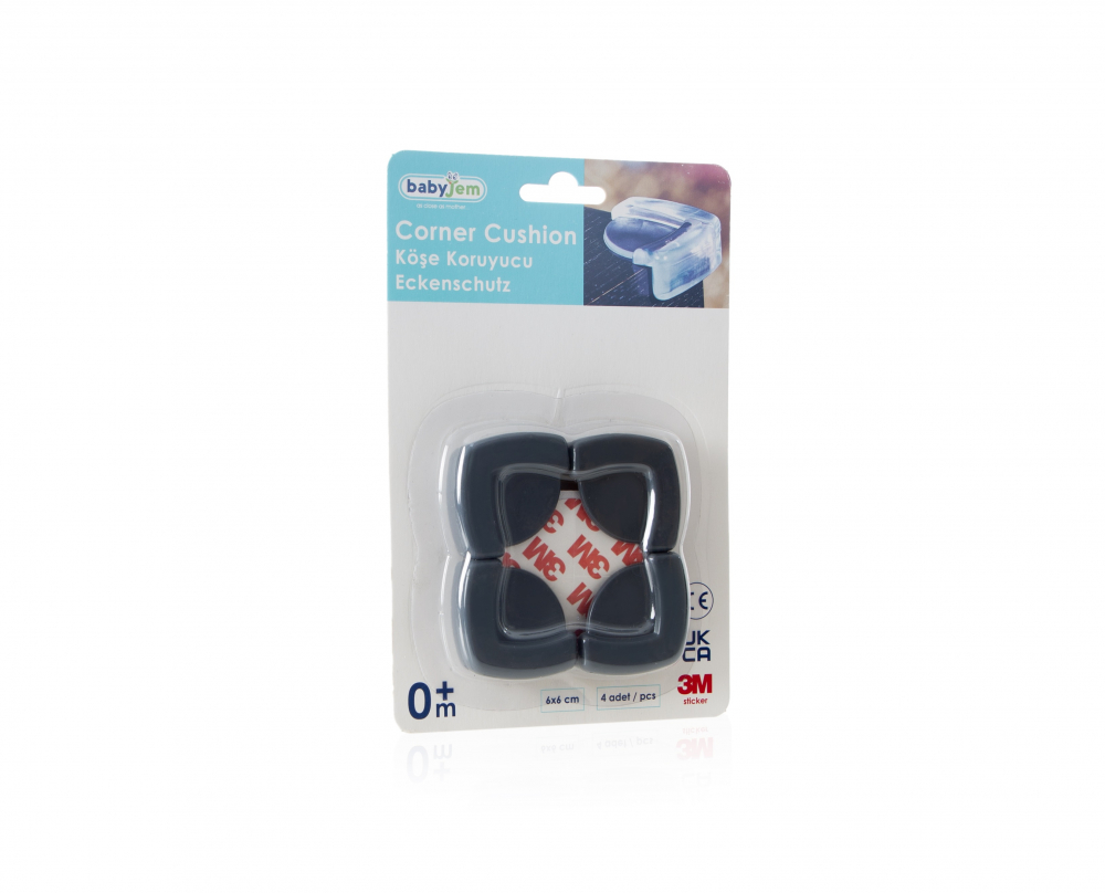Set 4 Protectii Colturi BabyJem Antracit - imagine 6