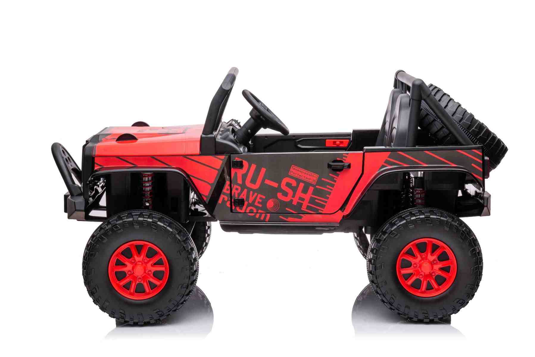 Masinuta Electrica RAPTOR XXL 24V 4x4 Rosu - imagine 2