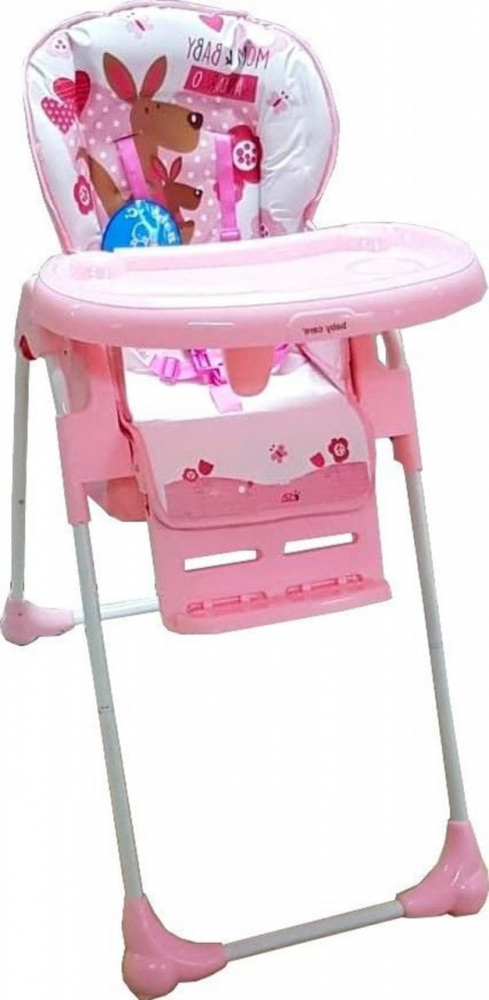 Scaun masă Baby Care 3 în 1 Cangur Roz - imagine 4
