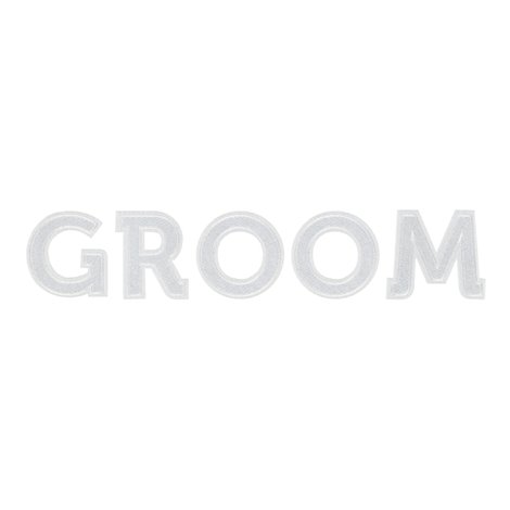 Party deco Petic Textil Groom Carnaval 30x6cm
