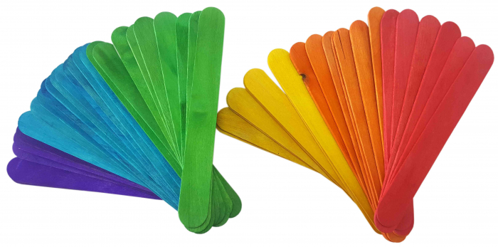 Betisoare Colorate Lemn Colorart 50buc