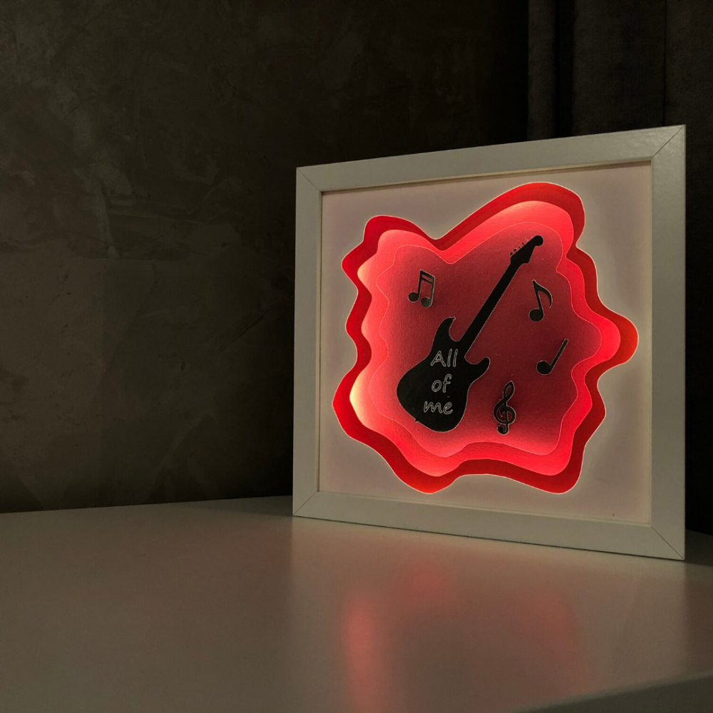 Tablou Luminos Chitara Noorhandmade | Decor 3D - imagine 2