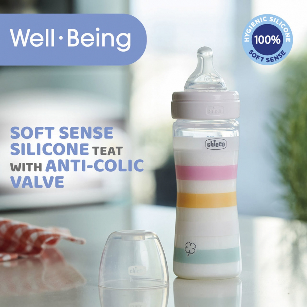 Biberon Chicco WellBeing PP Orange Anti-Colici 150ml - imagine 5