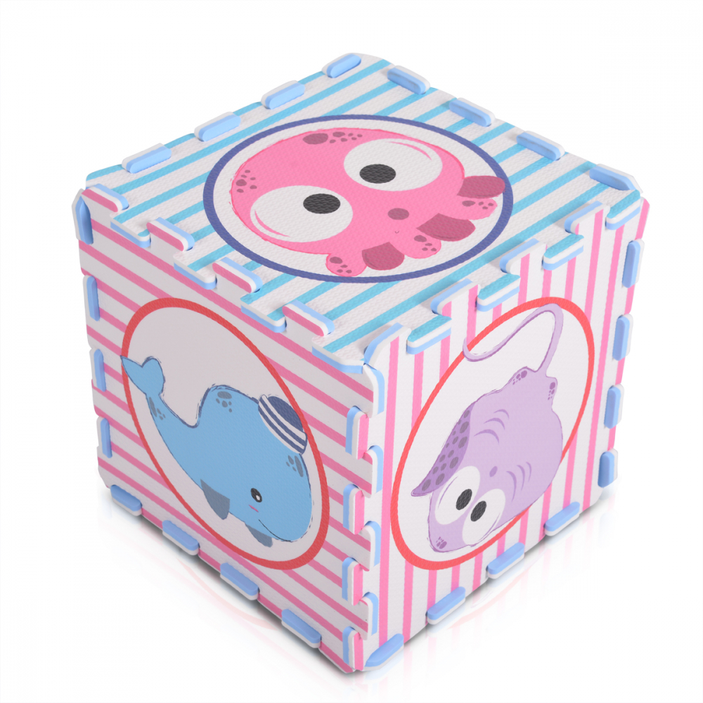 Covor Puzzle Moni Sea World, 9 piese, spuma - imagine 2