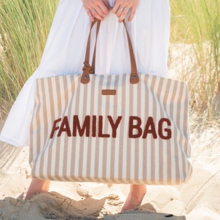 Geanta Childhome Family Bag Nude Alb Spatioasa - imagine 3