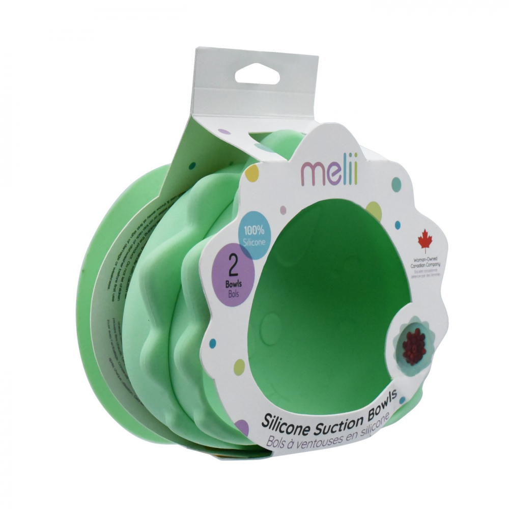 Set 2 Castronele Melii cu Ventuza, Model Dinozaur