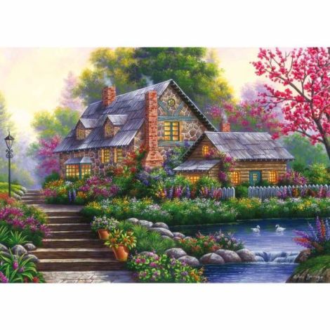 Puzzle Ravensburger Cabana Romantică 1000 piese