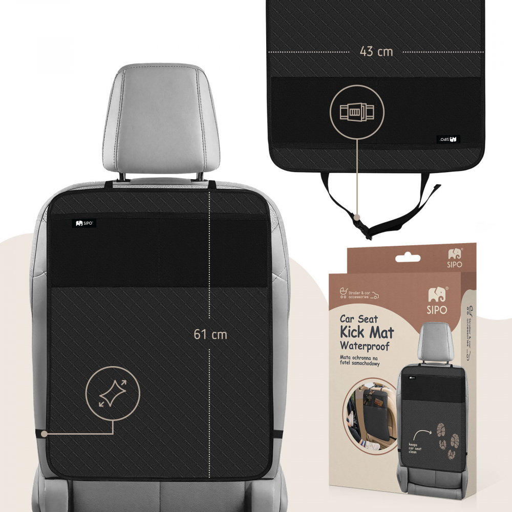 Protecție Anti-Lovituri Scaun Auto Sipo Negru - imagine 4