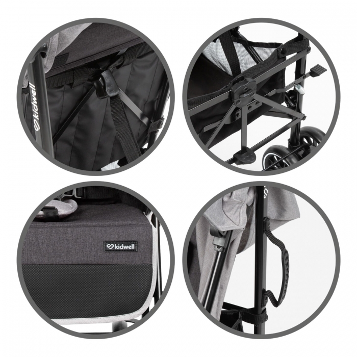 Carucior Sport Kidwell Nelli - Gri Grafit - imagine 10