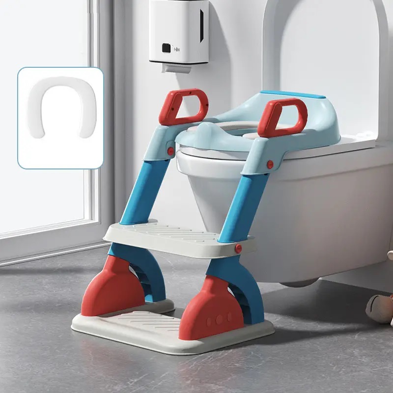 Reductor toaletă Little Mom cu scaun moale - imagine 6