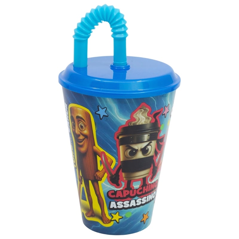 Pahar cu pai Stor BrainRot 430ml
