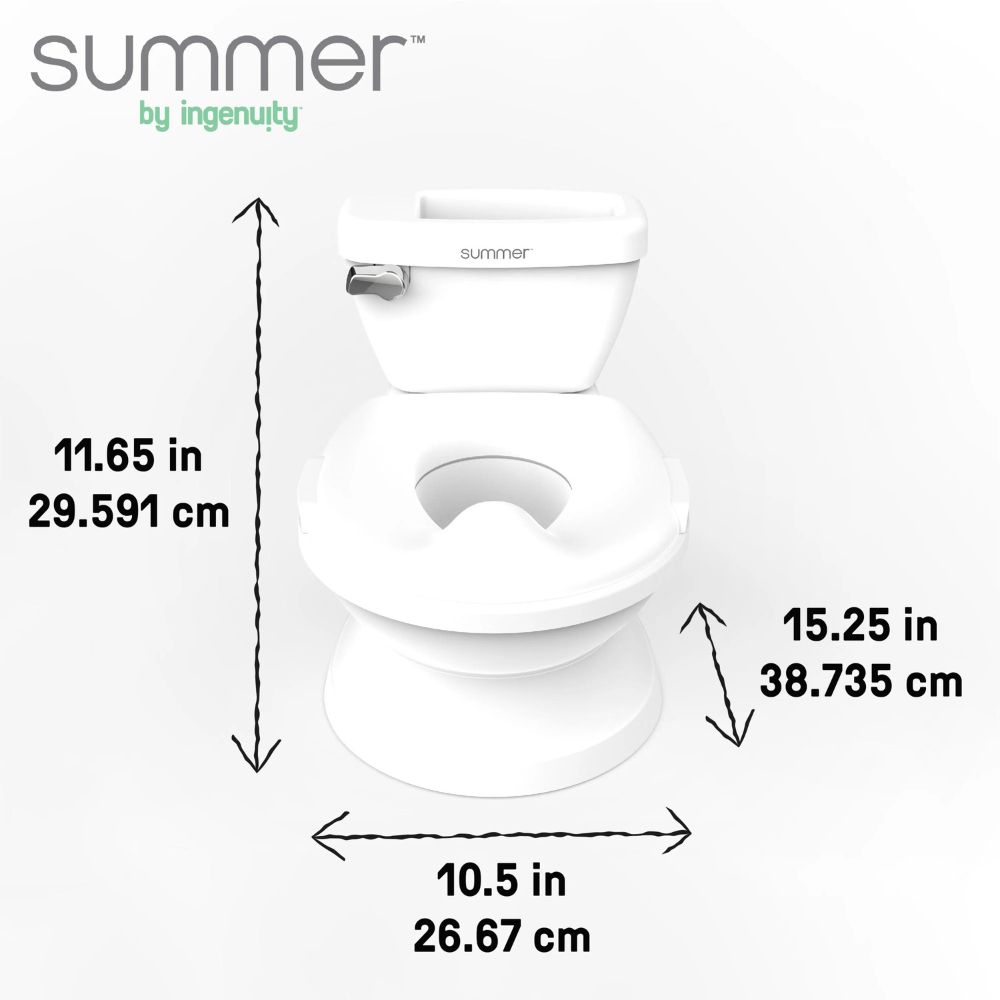 Olita cu sunete My Size Potty Pro, Alb, Ingenuity - imagine 4