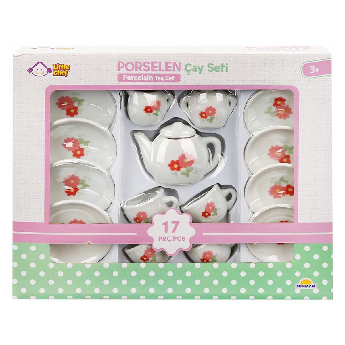 Set Ceai Portelan Little Chef 17 Piese