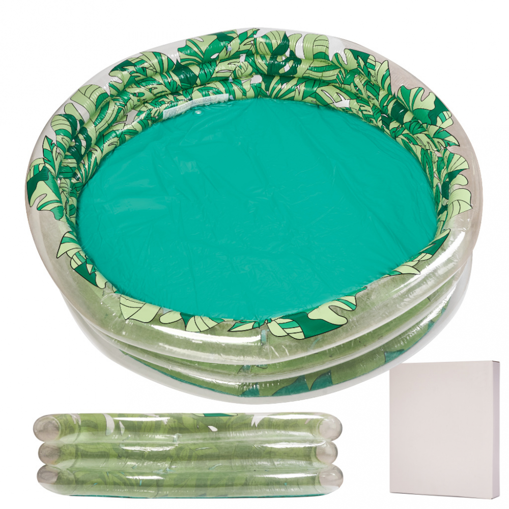 Piscina Gonflabila Ikonka 150 cm Leaves, 3 Inele - imagine 7