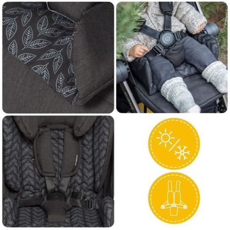 Skiddou Mell Onyx - Carucior ultracompact 7.5kg - imagine 9