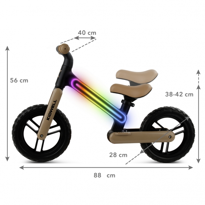 Kidwell Suno Bicicletă Fără Pedale cu LED - imagine 7