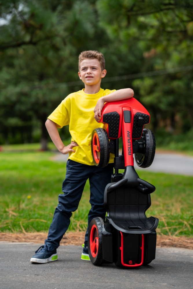 Kart Electric Rollplay XL 12V Pliabil cu Cos - imagine 2