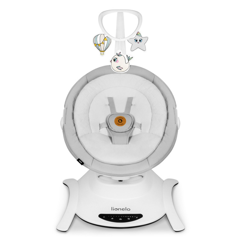 Balansoar electric Lionelo Bella Gri, multifuncțional - imagine 7