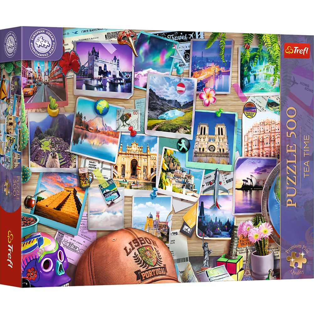 Puzzle Trefl 500 Premium - Amintiri de Călătorie
